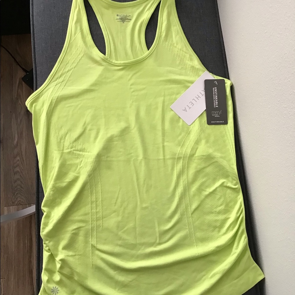 Athleta Lime Green Racerback Tank Top